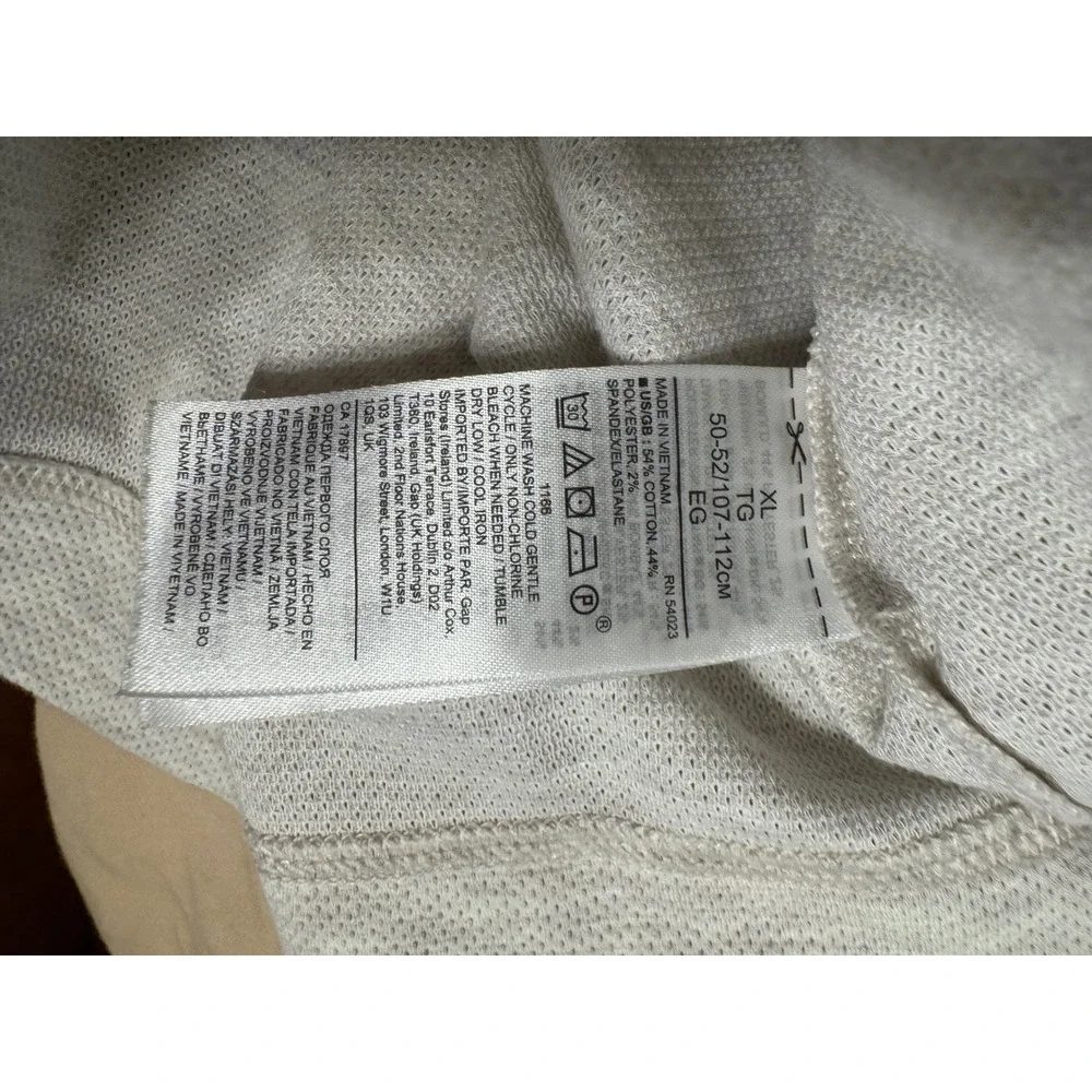 Banana Republic Core Temp Mens XL Quarter Zip Pullover Beige Heather 654536-00